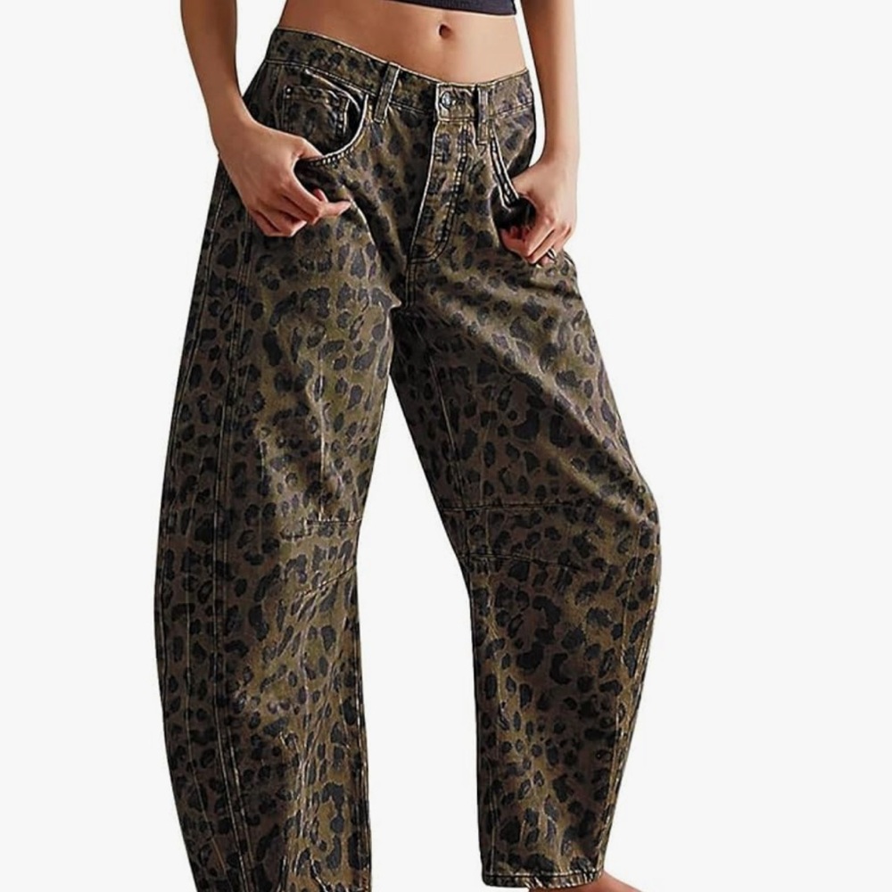 Leopard Print Women's Jeans